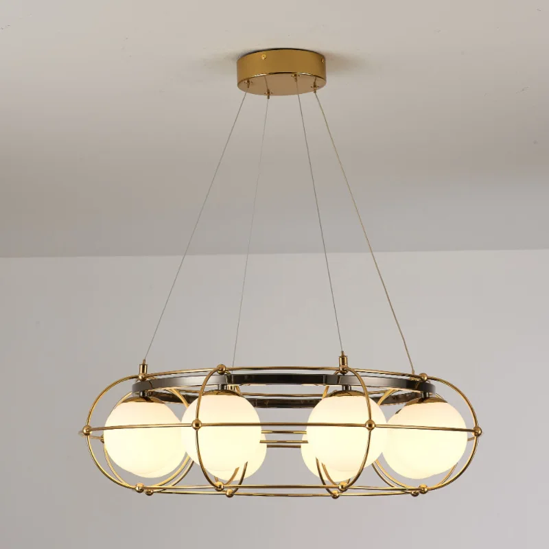 

MZISOSOD for Nordic Modern Minimalist Glass Ball LED Chandeliers Living Dining Room Lighting Fixtures Pendant Lights Home