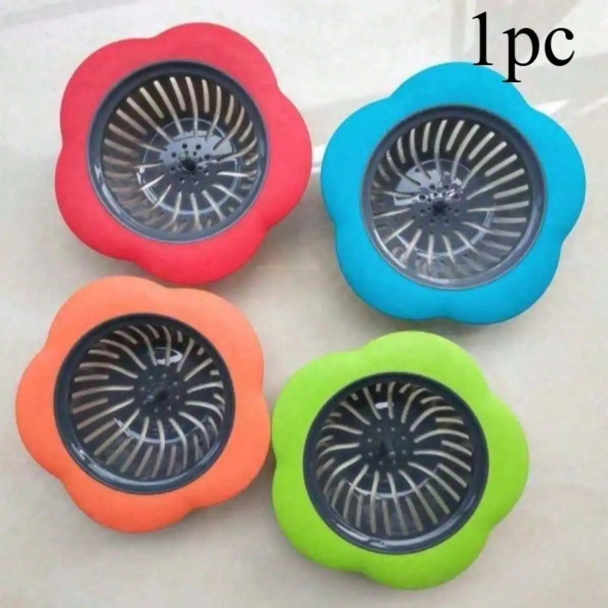 

1pc Flower Shaped Design Kitchen Sink Floor Drain, Anti Clogging Filter, Effectively Filters Debris, Prevents Sewer Blockage