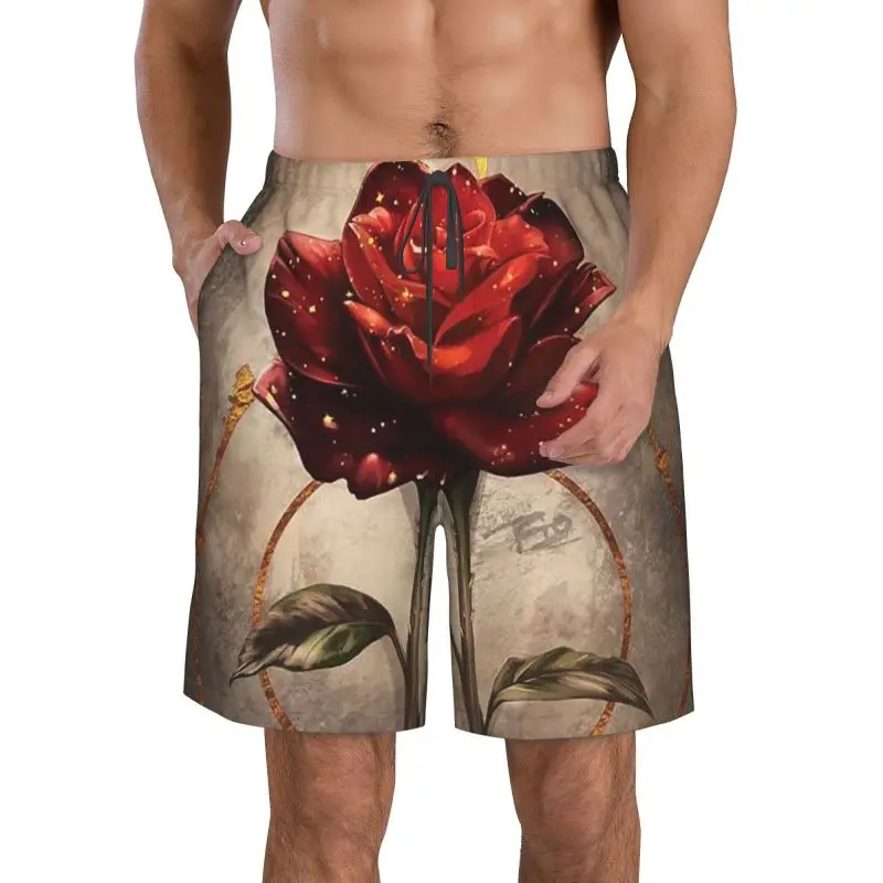 

Rose Love Спортивные пляжные шорты для отдыха Мужские уличные шорты Повседневные уличные шорты Sunshine Beauty уличная одежда