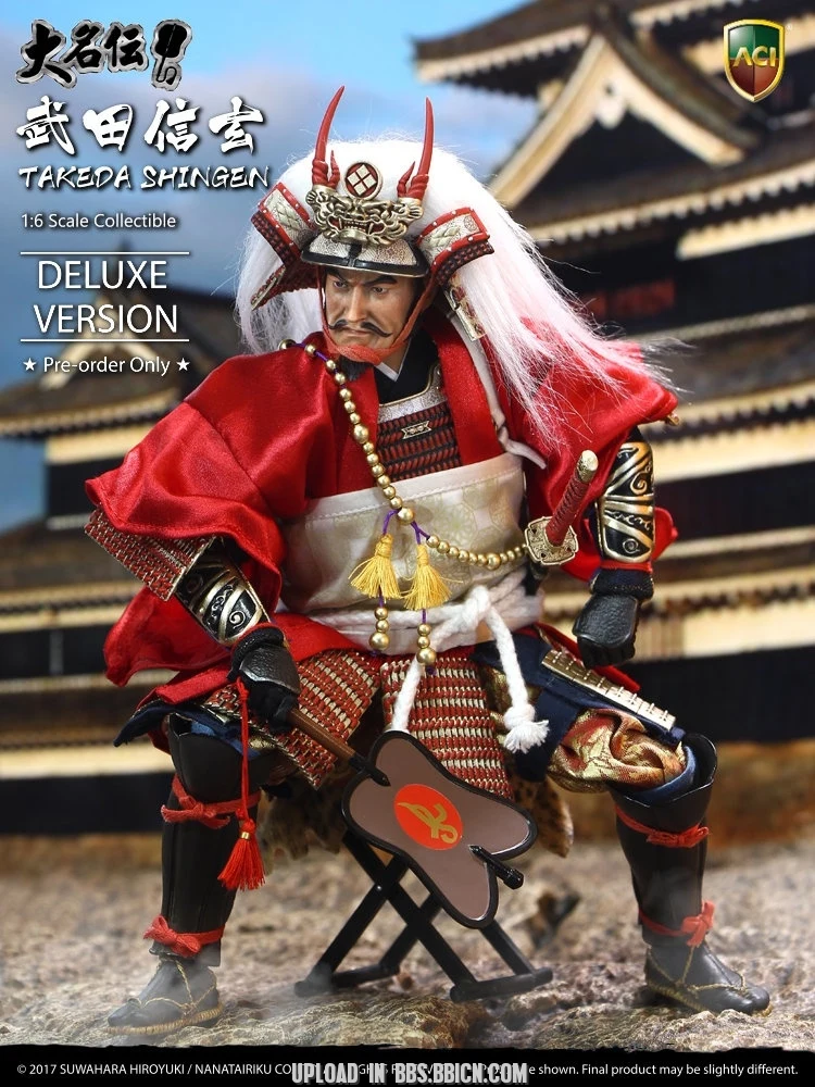 ACI Toys x Suwahara Japanese Samurai Tokyo eda Shingen Deluxe Ver 1/6 Action Figure, Action Figure