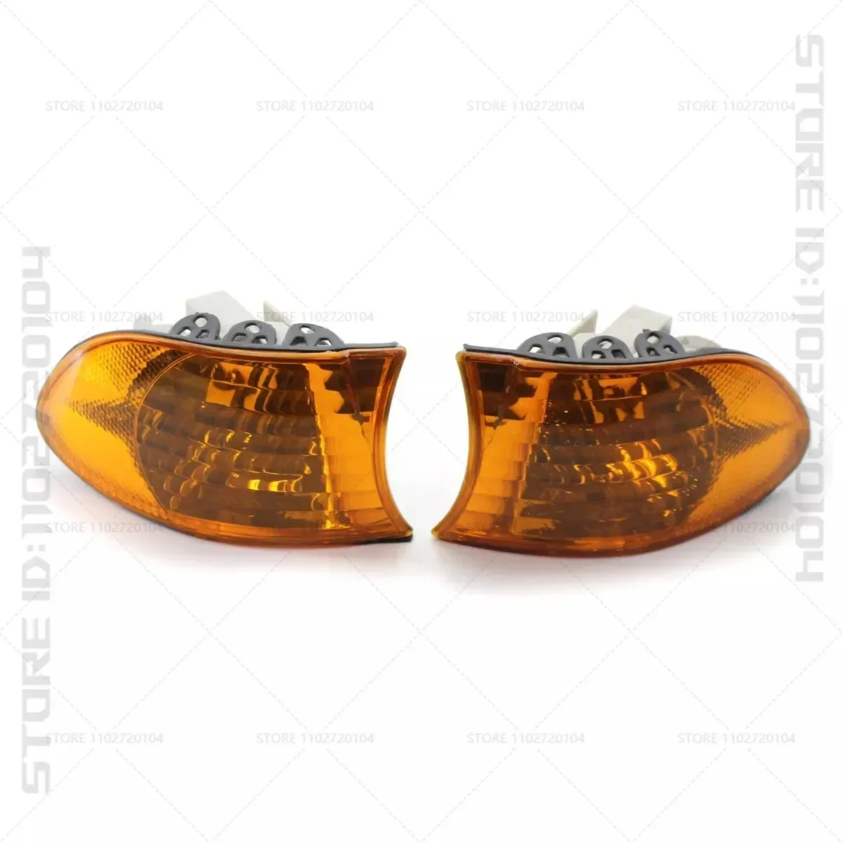 for 1995-2001 E38 BMW 740i 740iL 740iLP 750iL Front Turn Signal Corner Lights Parking Lamps (No Bulbs) 63138379107 63138379108