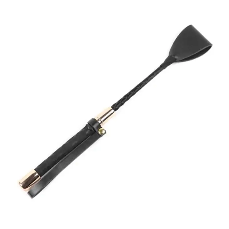 -[Cilae-17R] 1PC Lightweight Portable PU Leather Riding Whip Anti-Slip Handle Horse Whip Racing Horse Training Durable