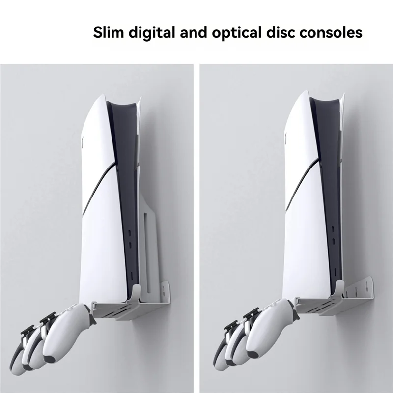 

Настенный кронштейн для PS5, PS5 Pro, PS5 Slim, сверхмощный металлический настенный кронштейн для дисков/цифровых двигателей серии PS5 [A51I]