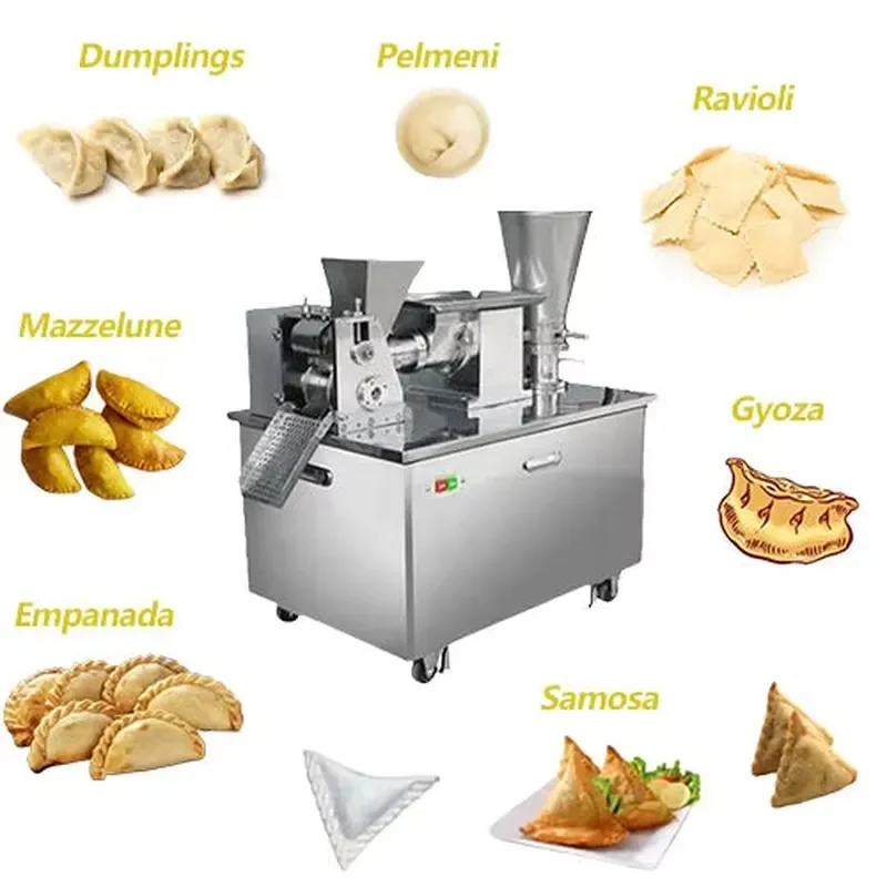 Full Pie Making Machine Automatic Dumpling Empanada Maker Samosa Making Machine Filling Gyoza Making Mini Ravioli Machine