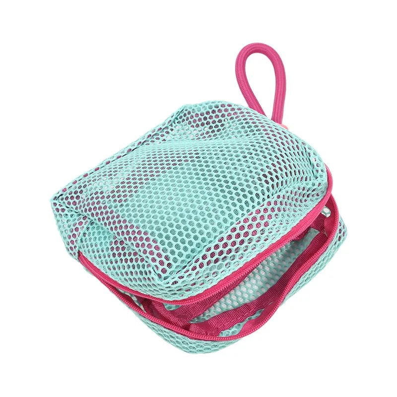 

Transparent Square Mesh Storage Pouch For Key Small Cosmetic Bags Bag For Sanitary Napkin Mini Zipper Coin Purse Mini Wash Bags