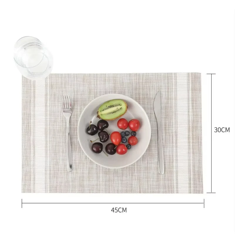 4pcs Coaster Antibacterial Anti-mildew Placemats Non-slip Western Food Mat Insulation Table Mat Kitchen Dining Mat Decorations