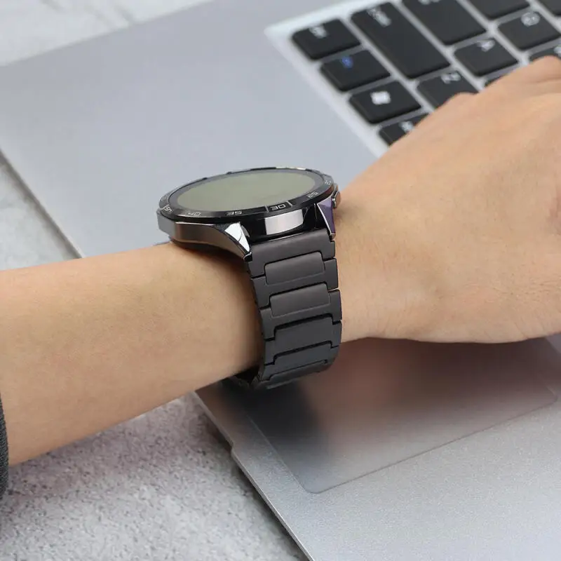 22 مللي متر حزام معدني من التيتانيوم لهواوي ساعة GT5 برو 4 3 2 2E استبدال سوار معصمه لهواوي GT4 3 2 46 مللي متر كوريا حزام