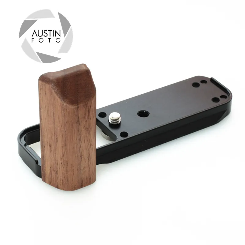 Hand Made Wood Hand Grip W Quick Release Plate Vertical Bracket Walnut For Fuji XT3 X100F XT30 XT20 Fujifilm X E3