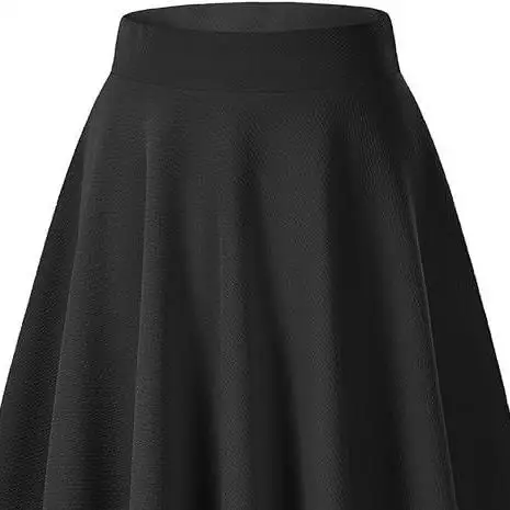 

plus Size Women's High Waist f Body Umbrella Skirt A-Line Long Dr Pear ape Fit Pure Color Casual Winter Faion