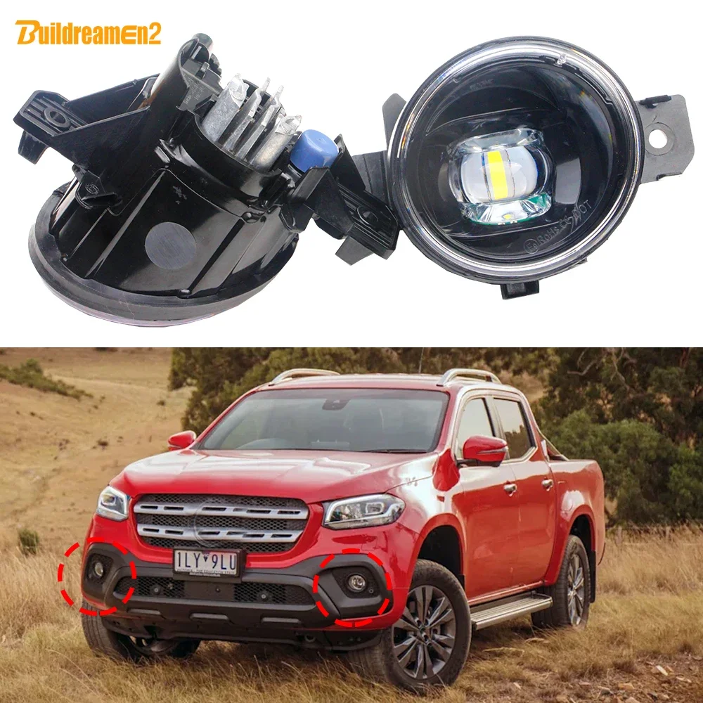 2 X 30W Car Front LED Fog Light Daylight DRL Assembly H11 12V For Mercedes Benz X-Class (W470) X200 X220d X250d X350d 2017-2020