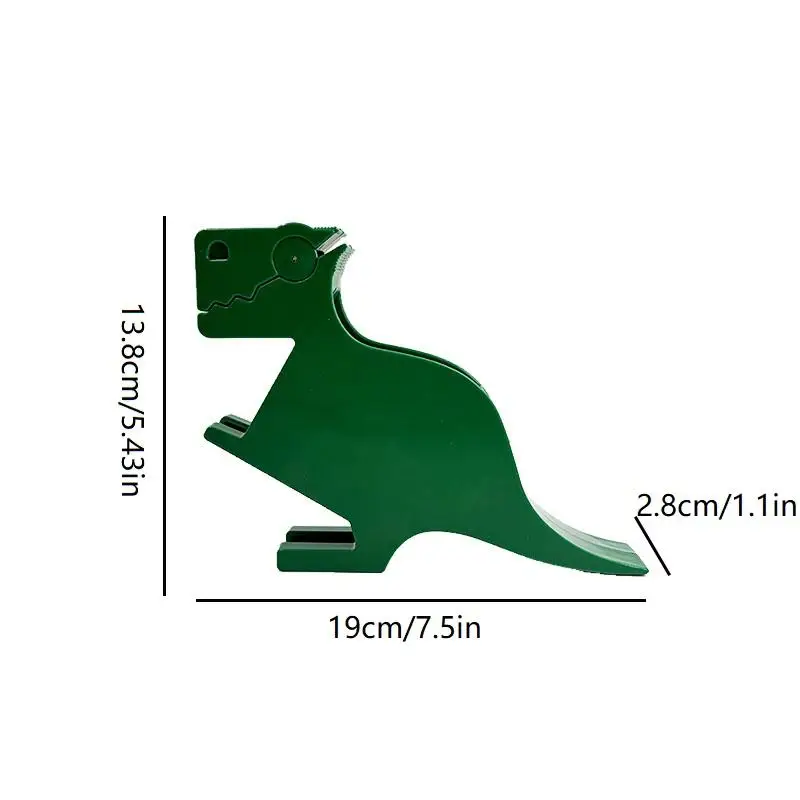 Desktop Sticky Note Holder, Green Dinosaur-shaped Creative Business Card Holder, Organizer, Fun Desktop Decoration.