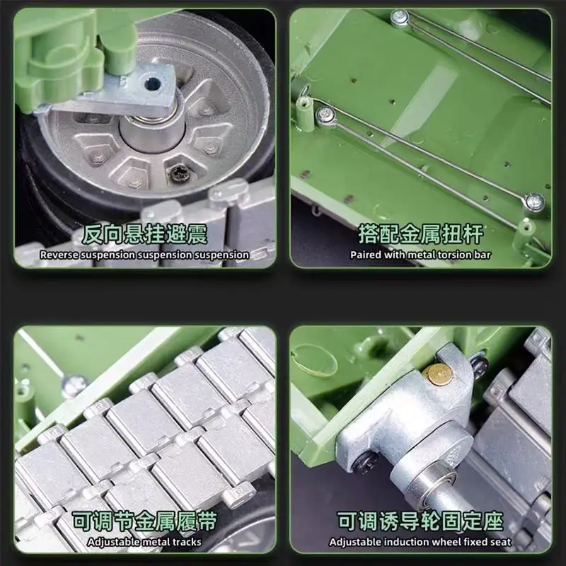 恒隆 1:16 ラジコン戦車 3899A 中国軍事モデル 電動おもちゃ メタルトラック戦車 戦闘車両 オフロード 男の子向けおもちゃ