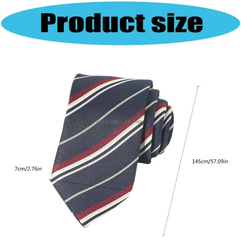  Diagonally Striated Mens Tie Breathable Polyester Component Multifunction Type For Daily Office Occasion