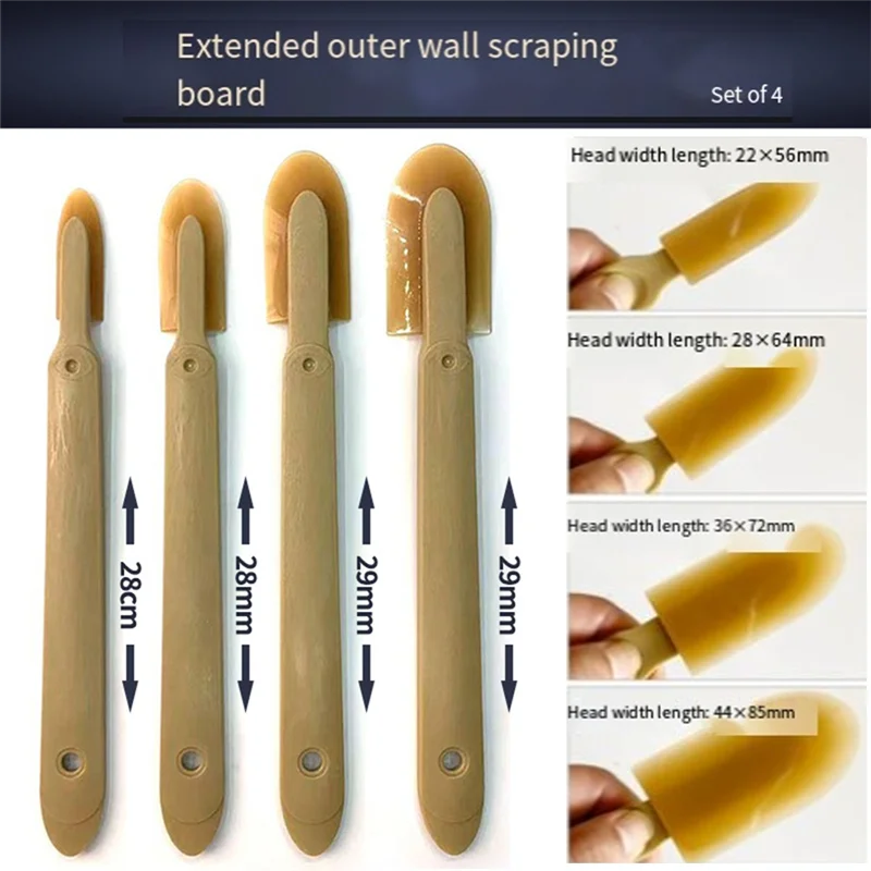 AS94-12PCS Strumento per calafataggio in gomma di diverse dimensioni, spatole per calafataggio Strumento di finitura per mastice per piastrelle Giunto per lavello battiscopa