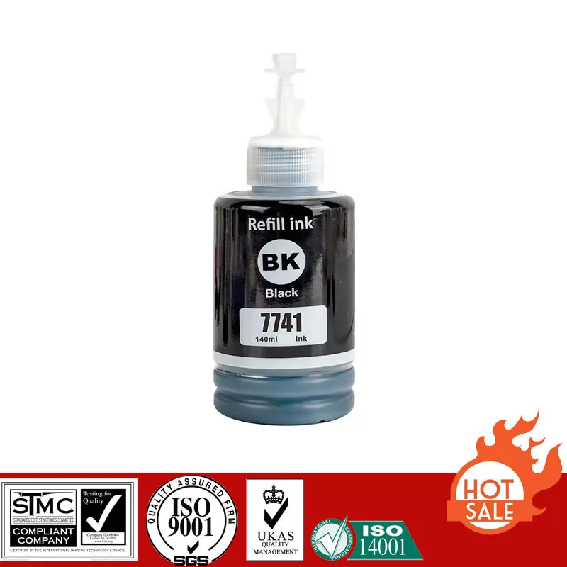 Compatible Refill Pigment Ink For E-774 E774, E-7741 E7741 For Epson  Workforce M100/M101/M105/M200/M201/M205 Printer