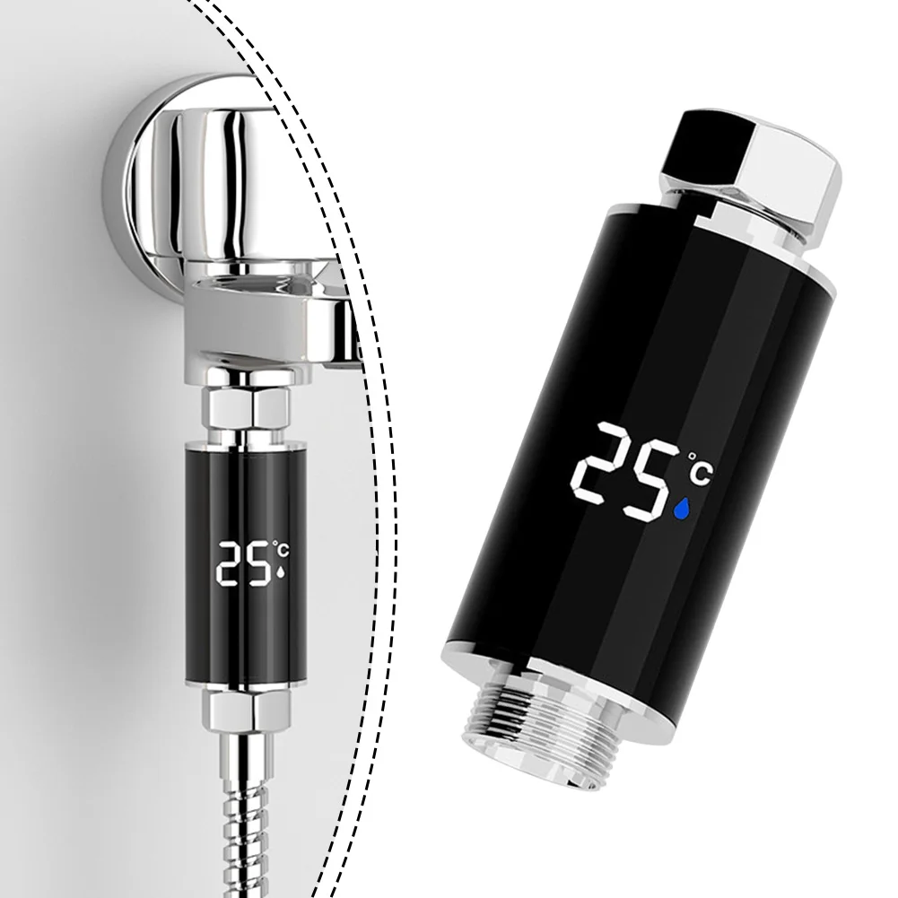 

Shower Water Thermometer LED Screen Water Temperature Display Shower Head - Prevents Scalding, Suitable For Bathrooms
