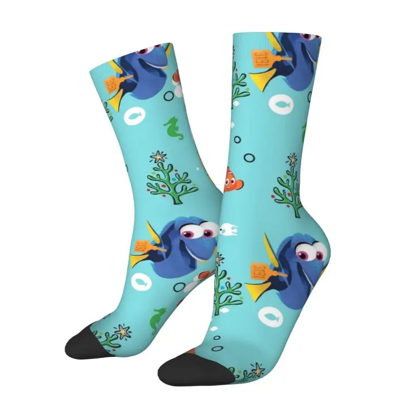 Custom Finding Nemo Dress Socks Mens Womens Warm Funny Novelty Crew Socks