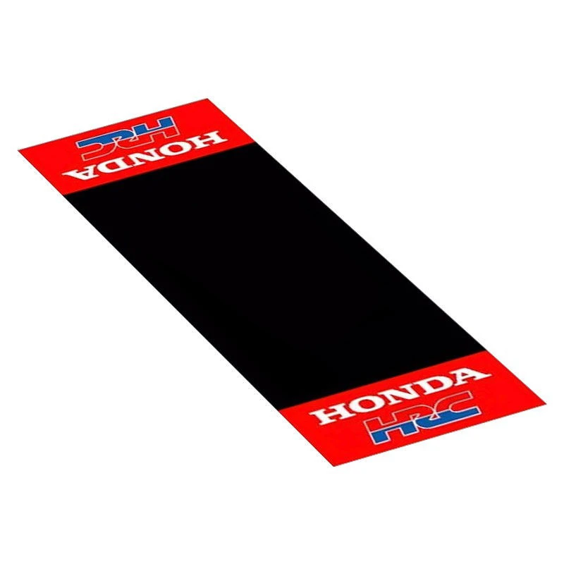 Op maat gemaakte Honda motorfiets parkeermat antislip garagekleed cool racing moto display tapijt antislip huisdecoratie vloermat