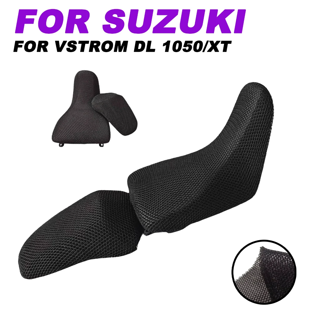 

For Suzuki V-Strom V Strom 1050 XT DL1050 1050XT 2019 - 2023 Motorcycle Mesh Heat Insulation Breathability Seat Cushion Cover
