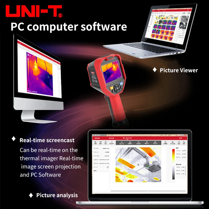 UNI-T UTi320E UTi260E Infrared Thermal Imager High Resolution 320 X 240 Handheld Thermal Camera Infrared Thermometer