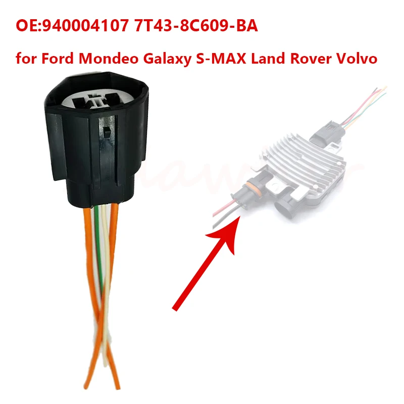 940004107 7T43-8C609-BA Cooling Fan Control Module for Ford Mondeo Galaxy S-MAX Land Rover Volvo