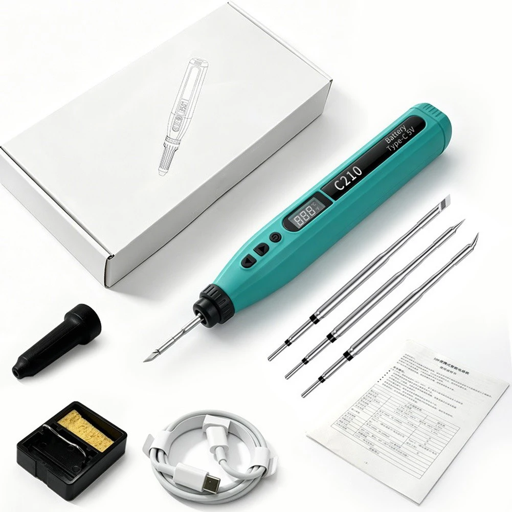 Smart Digital USB Soldering Iron Set Portable Wireless Digital Soldering Iron With Long For Battery Life For DIY Projects ﻿ view 3
