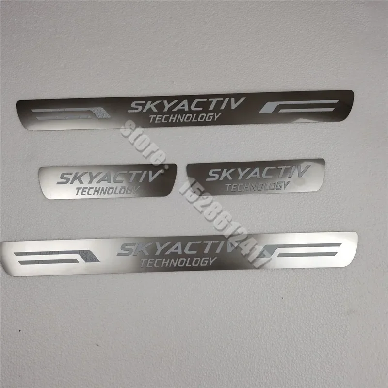 Car Styling For Mazda cx5 CX-5 2012 2013 2014 -2016 Accessories Scuff Plate/Door Sill Door Sill Scuff Plate Welcome Pedal