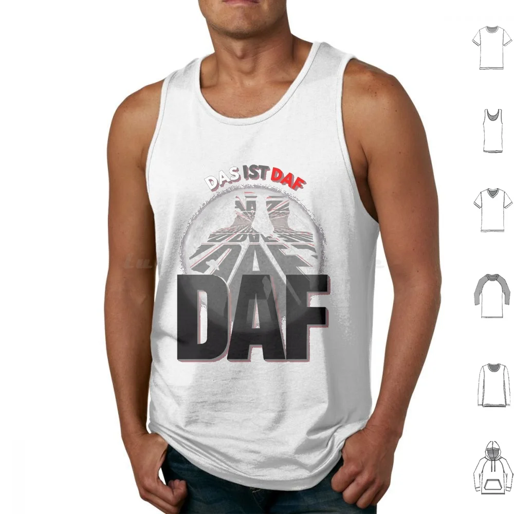 Das Ist Daf-Global. Tank Tops Print Cotton Daf Ebm Electro Electronic Front 242 German Industrial Music Nitzer Ebb Front