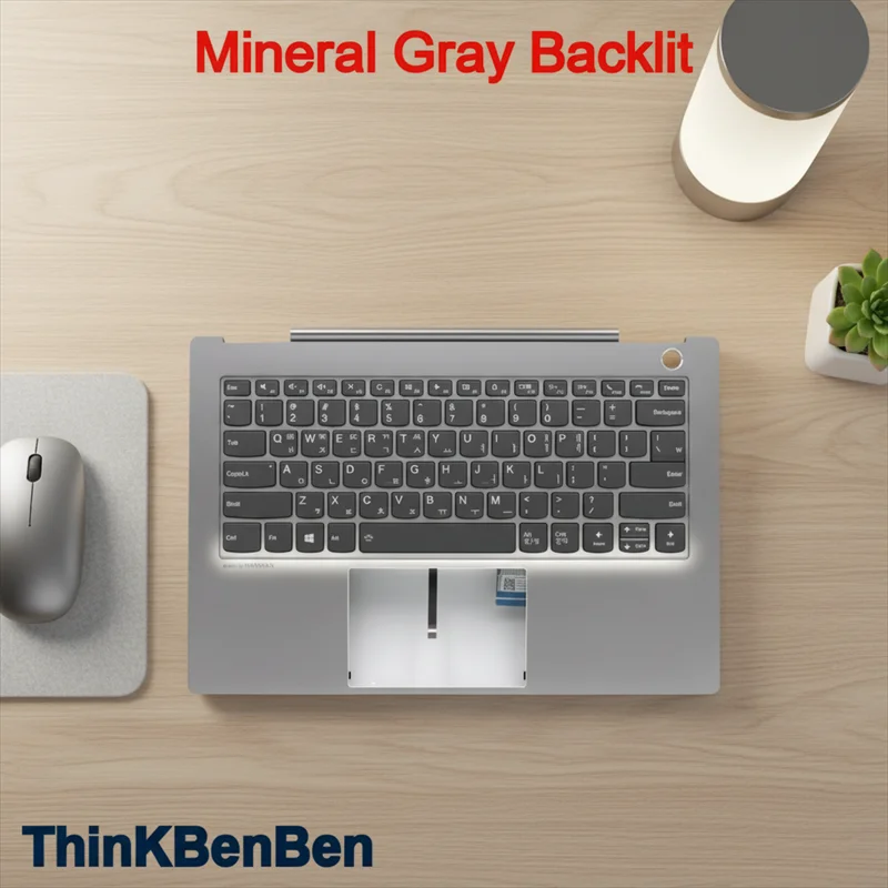 

Mineral Gray Upper Case Palmrest Shell Cover Backlit Keyboard For Lenovo ThinkBook 14s IWL 5CB0U43060 5CB0U43068