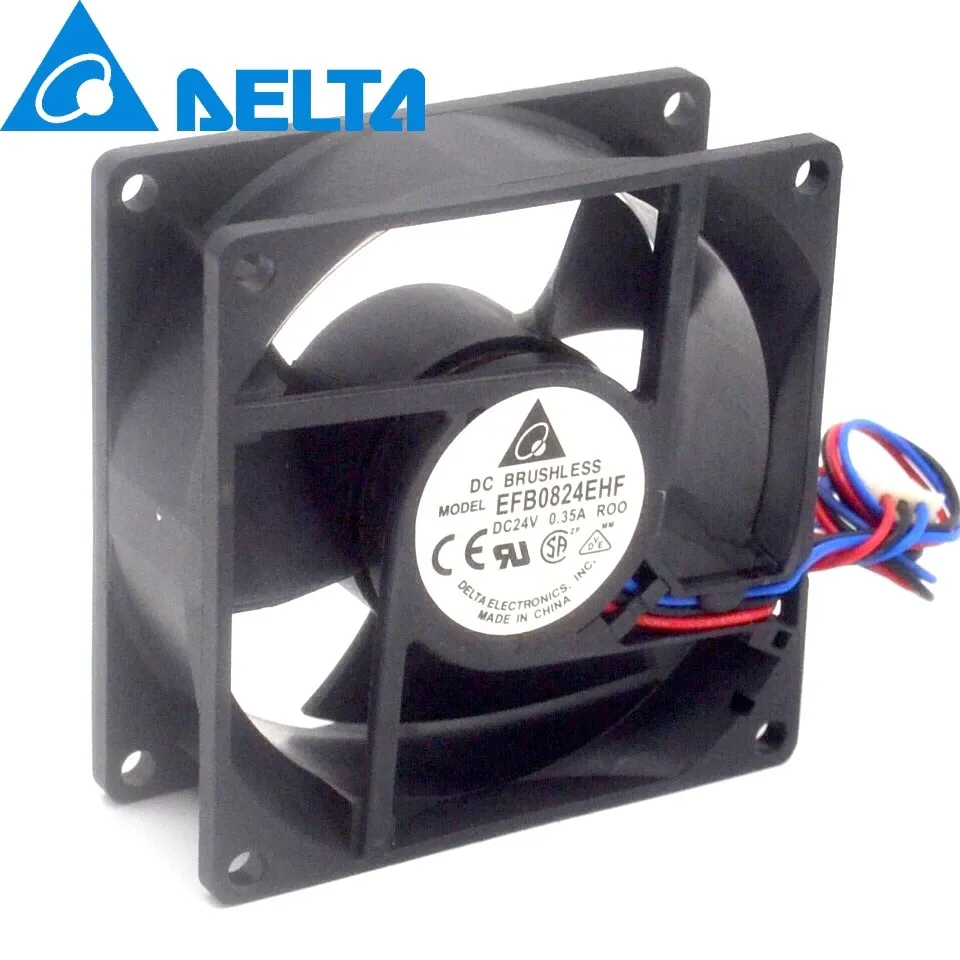 

New and EFB0824EHF-ROO 8032 80mm 24V 0.35A Emerson CT inverter cooling fan for Delta 808032mm