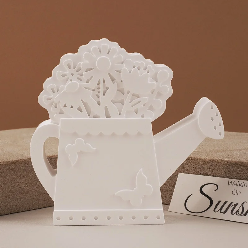 Gypsum Candle Float Vase Flower Pot Water Bottle Decorative Ornament Silicone Mold DIY Cake Food Baking Epoxy Resin Mold Crafts