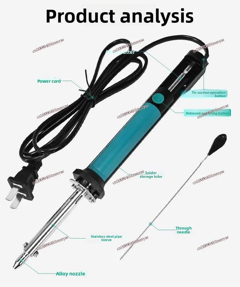 Electric Tin Absorber Electric Soldering Iron Repair Welding Tool Strong Heating Electric Tin Suction Gun SI-211G