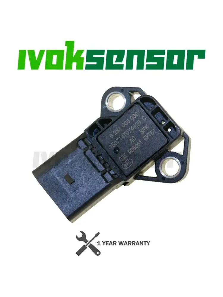 4 BAR Czujnik MAP ciśnienia doładowania w kolektorze dolotowym Drucksensor Do VW Audi SEAT SKODA 1.4 2.0 TDI 03K 906051 0281006059 0281006060 — zdjęcie 2