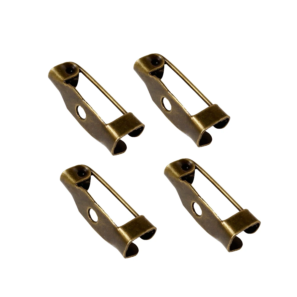 

200pcs 1.5Cm Bronze Safety Pins Metal Brooch Pin Backs For Diy Crafts Sewing Fabric Name Badges Clasp Alloy Pins