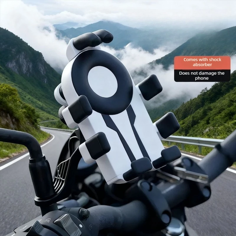 

2026 8‑Point Stable Clamping Phone Holder Durable Outdoor Cycling Essential Phone Holders 360° Rotatable Adjustment Phone Holder