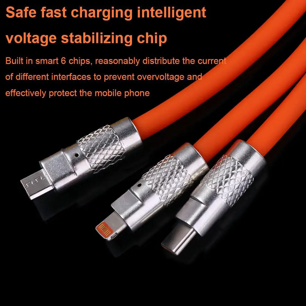 

Type C Charger Cable 3 In 1 Micro USB Data Wire USB Charger Cable 3 In 1 Usb Charging Cord Data Cable Fast Charging Cord