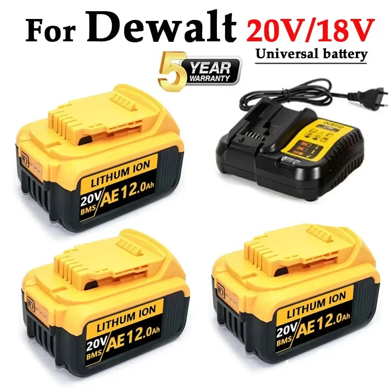

Сменный литий-ионный аккумулятор для DeWalt MAX DCB205 DCB184 DCB201, 1-3 шт., 20 в, 18650 Ач, Ач
