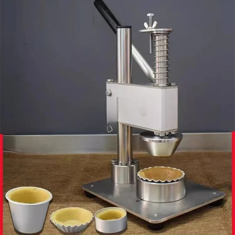 Tartlet Molding Making Machine Egg Tart Shell Press  Manual Egg Tart Crust Presser  Tartlet Skin Forming Machine