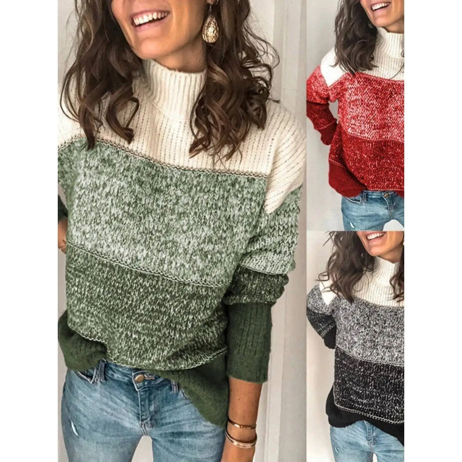 

Women's Winter Sweaters 2023 Ladies irt Knitwear Casual Sle Regular Fit Inner Wear Comfortable Material Faionable Design