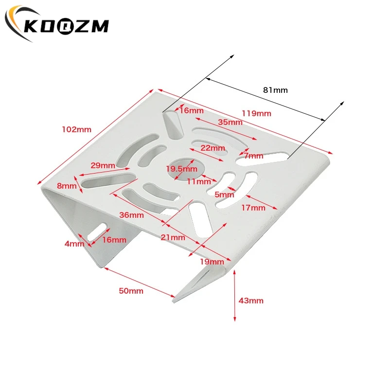 Outdoor Bracket Base Security CCTV Camera Mounting Bracket Pole Mount Bracket Metal With 20/30CM Clamp