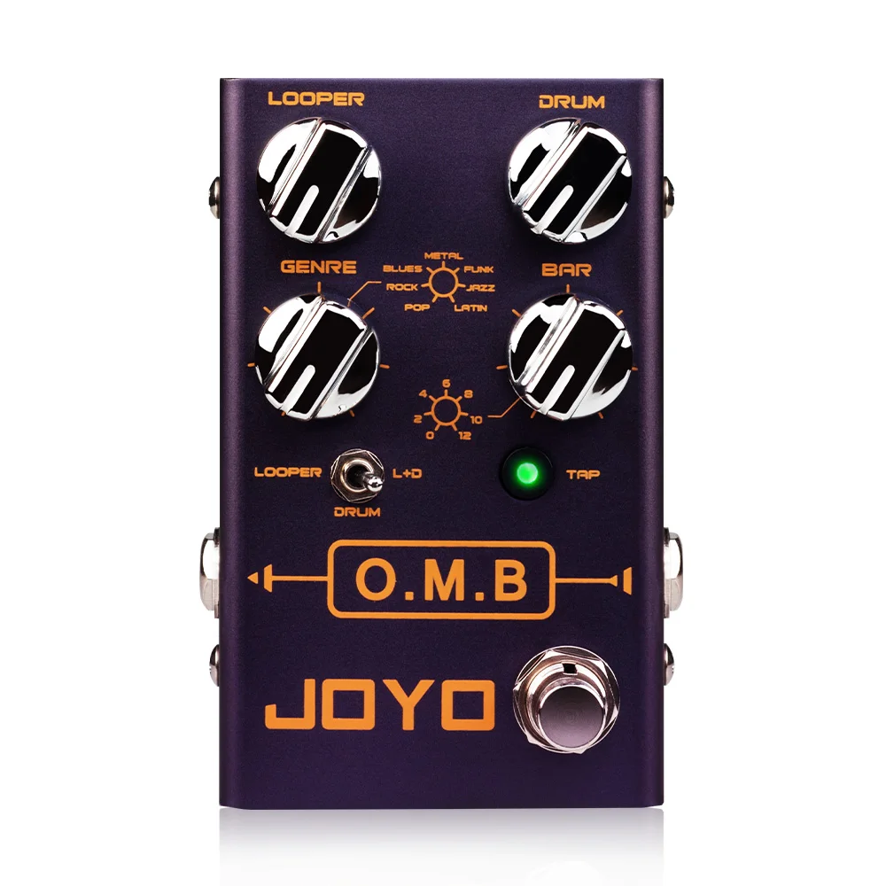 JOYO R-06 O.M.B Looper Guitar Effect Pedal Independent Drum Machine Looper Guitar Pedal with 40 Minutes Looper Recording