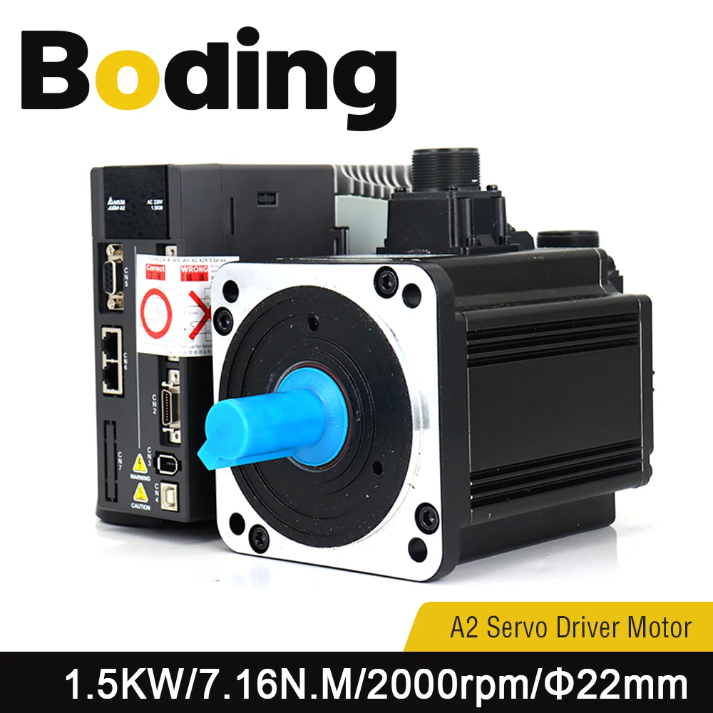 

Boding Servo Motor A2 Series Servo Driver Asd-a2-1521-m And Servo Motor Ecma-ea1315ss 7.16nm 8.3a 2000rpm