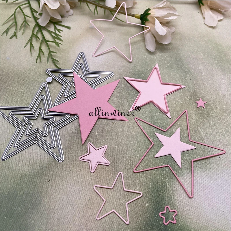 Star Bright  Metal Cutting Dies Stencils For DIY Scrapbooking Decorative Embossing Handcraft Die Cutting Template