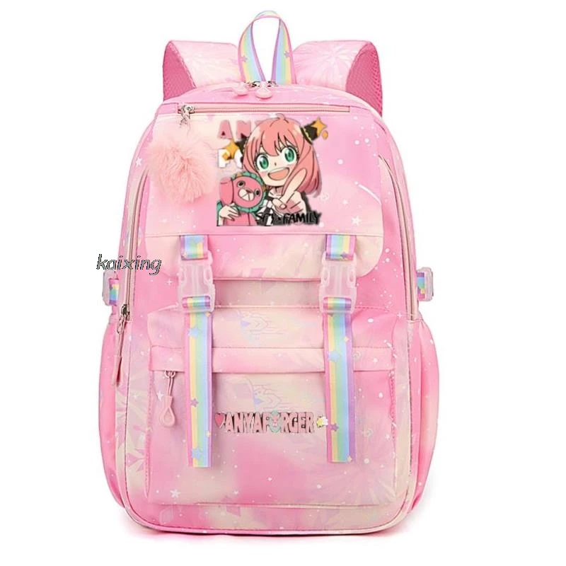 New Anime Spy X Family Backpack Cartoon Schoolbag Kids School Shoulders Bag Girls Knapsack Travel Outdoor Sport Rucksack Gift