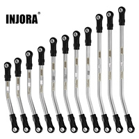 INJORA Stainless Steel High Clearance Links with Rod Ends for 1/10 RC Crawler Car TRX4 SCX10 II SCX10 III VS4-10