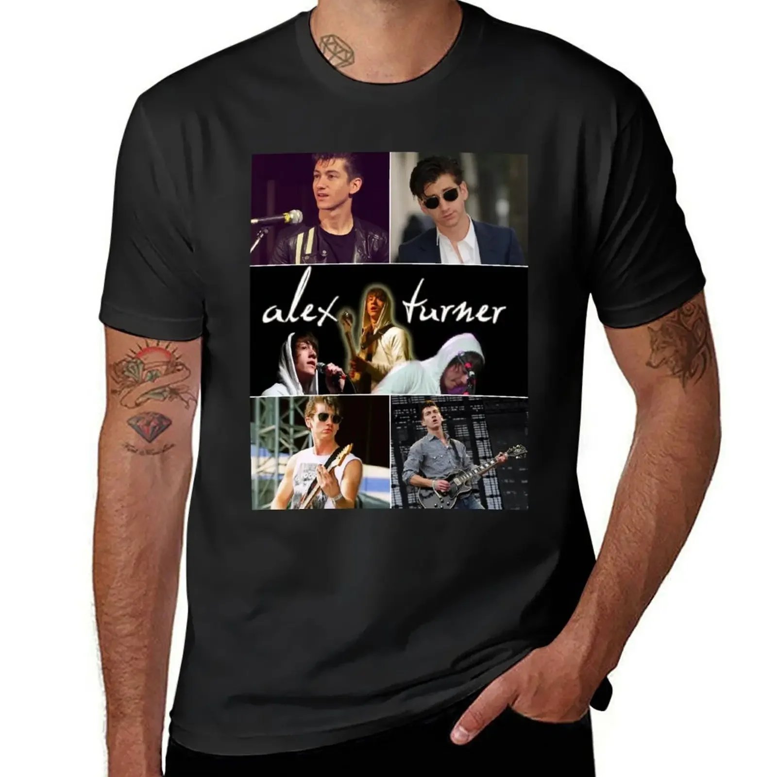 

Alex Turner English musician Beautiful Aesthetic Collage - 1 T-Shirt Aesthetic clothing shirts graphic tee mens tall t shirts