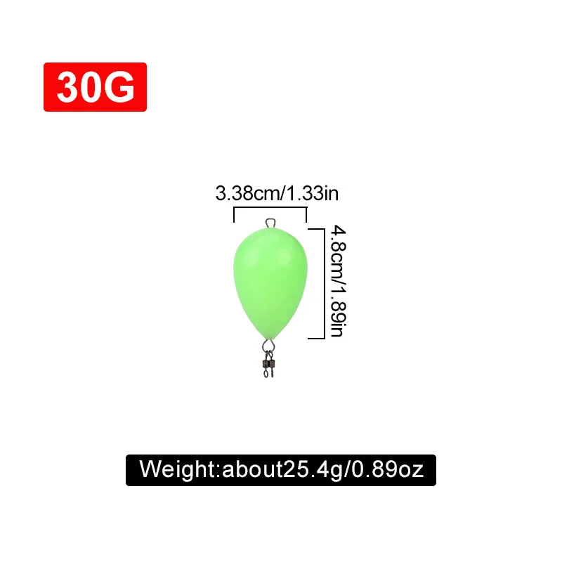 WEIHE 1PC Glow-in-the-dark Angeln Bobber Angeln Float Leuchten Bobber Wasser Sport Angeln Hilfe Werkzeug – Detail 2