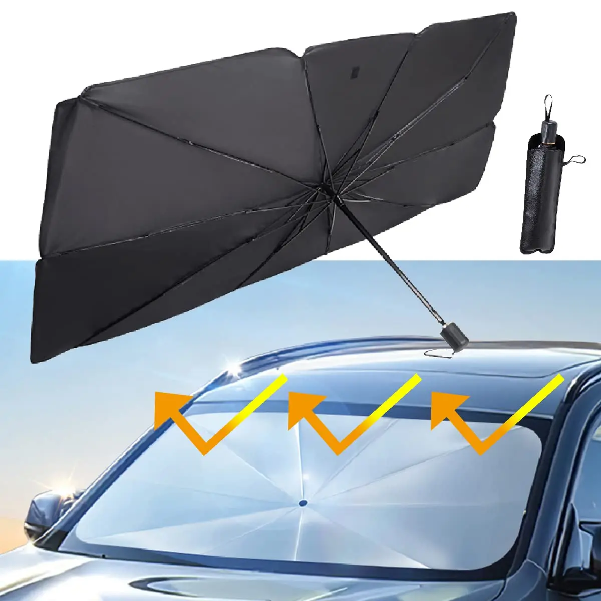 1PCS Automotive Foldable Sunshade Windshield UV Blocking Automotive Interior Accessories Professional Automotive Sunshade