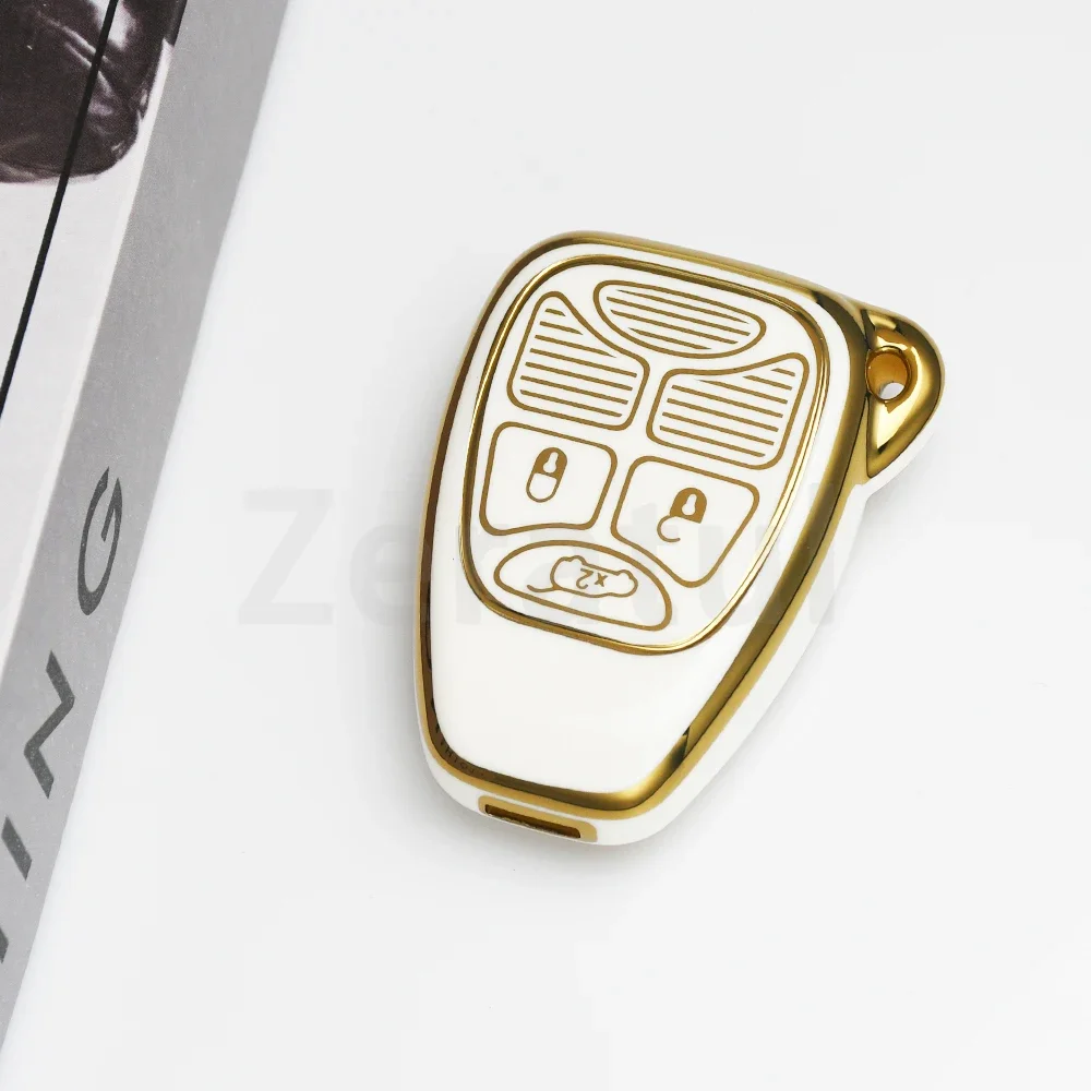 For Dodge Caliber Nitro Dakota Durango Key Cover Case for Jeep Wrangler JK Grand Cherokee Compass Cap for Chrysler 300C Pacifica