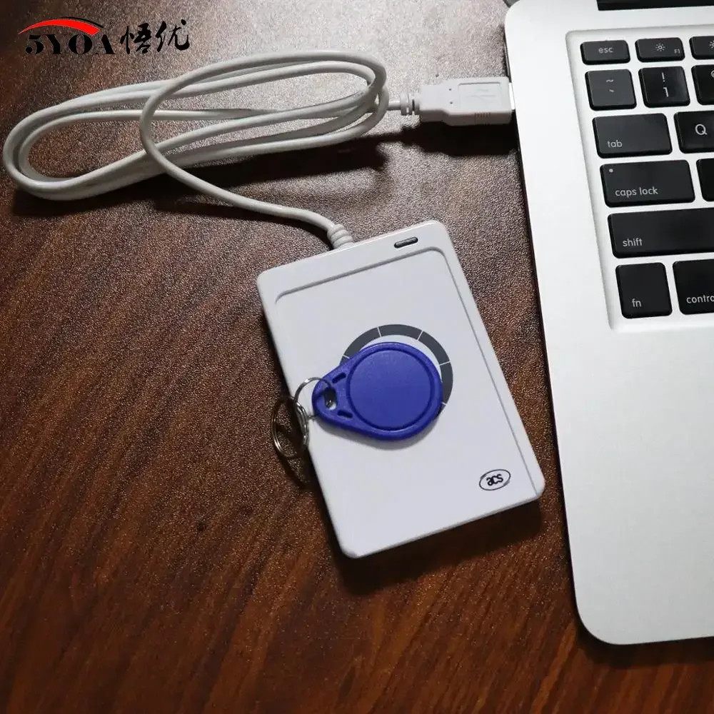 

5YOA ACR122U NFC RFID-считыватель USB-устройство записи смарт-карт SDK M-ifare Программное обеспечение для копирования клонирования Копировальный аппарат Дубликатор Записываемый S50 13,56 МГц UID
